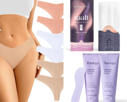 Feminine self care cover photo collage