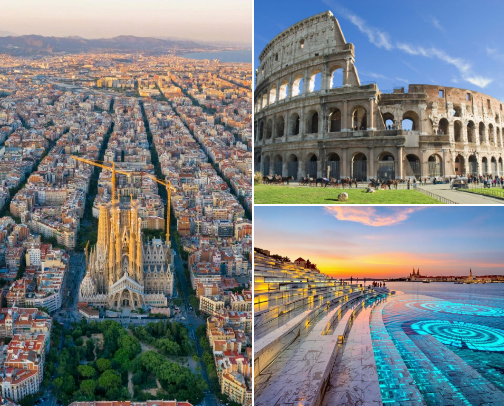 Europe Travel Guide — Places, Food & Experiences Worth Your Time✈️ cover photo collage