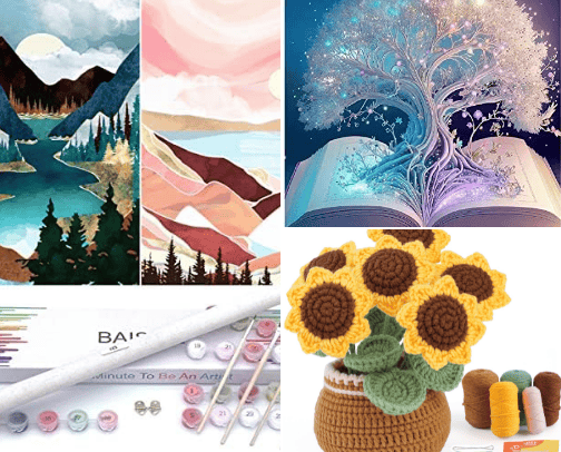 Adult crafting/ scrapbooking cover photo collage