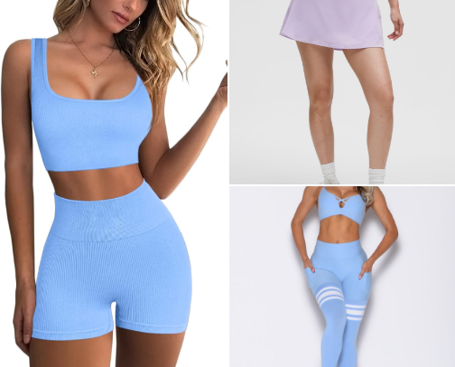 Cute Girly Workout Outfits 🌸 cover photo collage