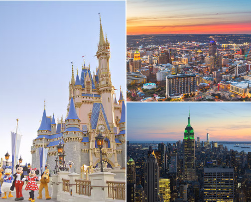 Favorite Family Travel Destinations cover photo collage