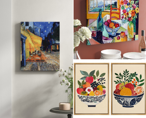 Wall Art for Kitchen cover photo collage