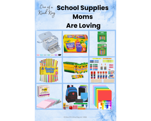 School Supplies Moms Must-Have! cover photo collage