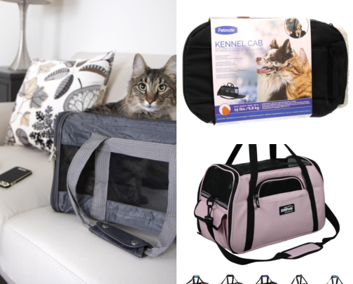 I Tried 8 Airline-Approved Pet Carriers So My Dog Could Fly Under the Seat cover photo collage