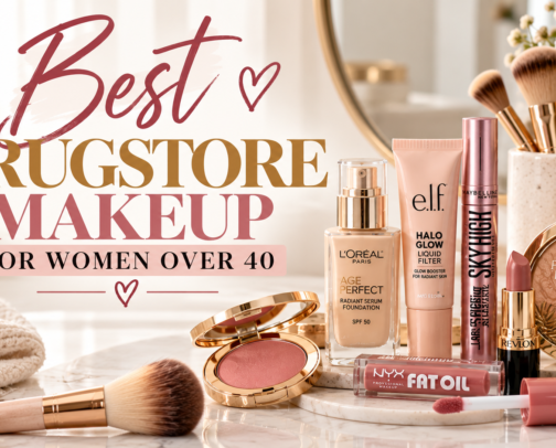Best Drugstore Makeup for Women Over 40! 💄 cover photo collage