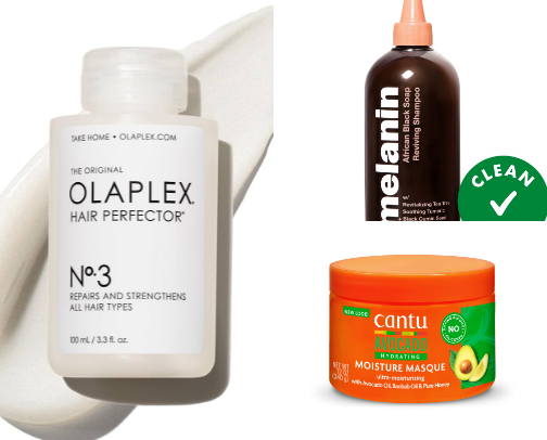 Hair products cover photo collage