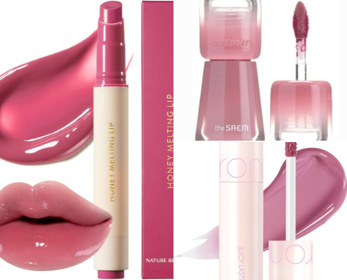 Mauve lippies cover photo collage