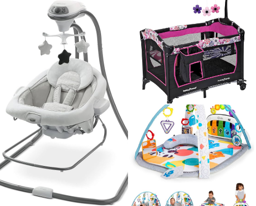 Baby gear I used most often cover photo collage
