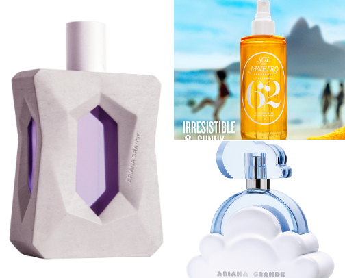 Perfumes body spray cover photo collage