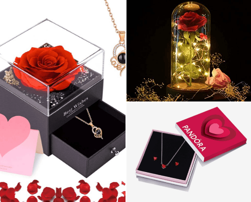 Gifts for valentine's day cover photo collage