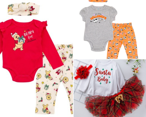 Adorable First Holiday Outfits for Baby cover photo collage