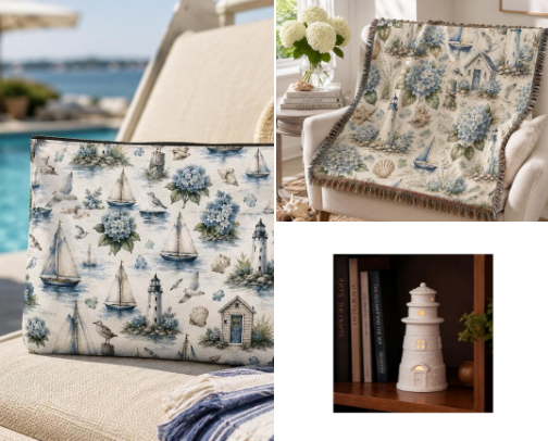 Coastal New England Designs cover photo collage