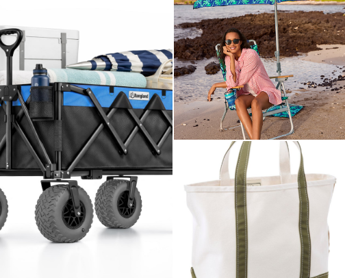 All the best ideas for a day at the beach. cover photo collage