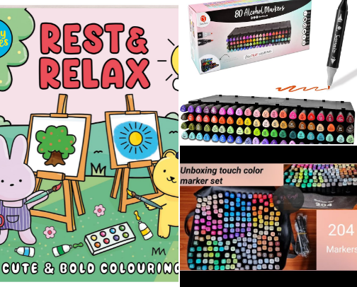 Colouring recs 🤍 cover photo collage