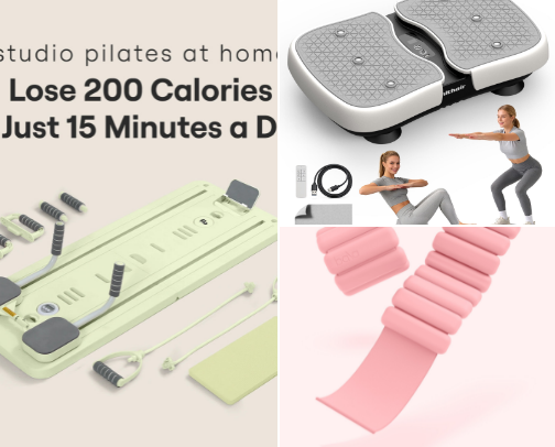 Workout at Home Equipment cover photo collage