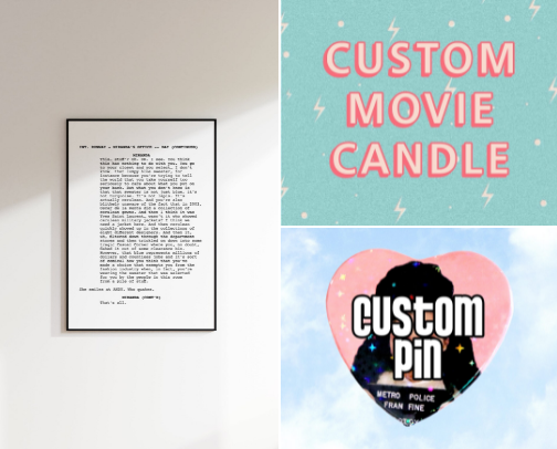 film girlie gift guide cover photo collage