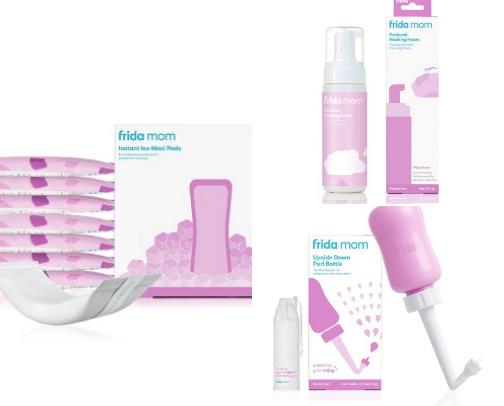 Postpartum essentials for mom cover photo collage