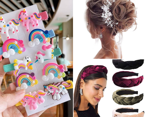 Hair Decor/ Accessories cover photo collage