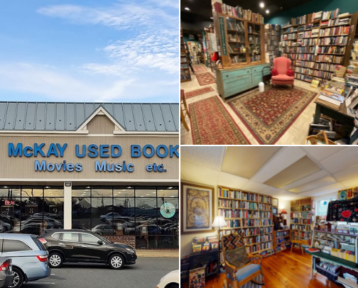 Used Bookshops to Explore (DC area) cover photo collage