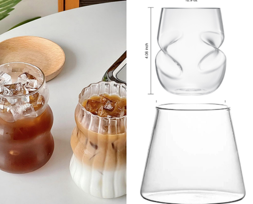 chic coffee mugs/glasses cover photo collage