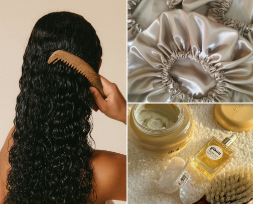curly/wavy hair cover photo collage