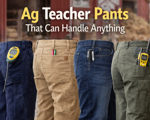 Ag Teacher Pants That Can Handle ANYTHING! 🌽🐮 cover photo collage