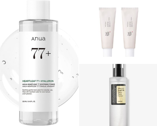 Korean skincare products  that are worth the hype in 2026😘 cover photo collage