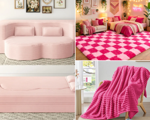 Pink Girly things you need for your house! cover photo collage