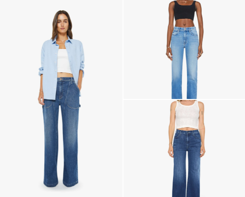 Mother Denim cover photo collage