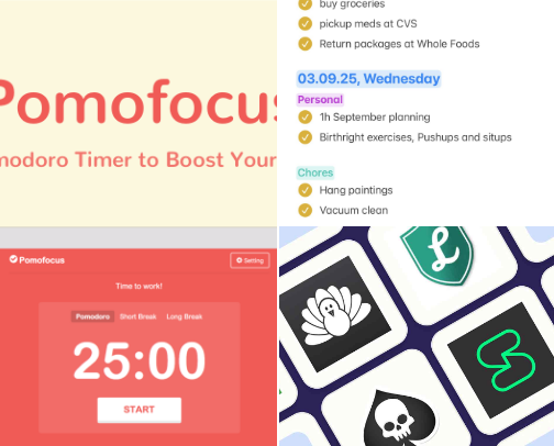 🧠 ADHD Support Tools I Use to Stay Focused & Calm
(Helpful, real-life tools — not medical advice) cover photo collage