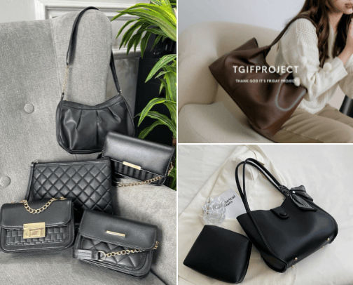 Women's bag cover photo collage