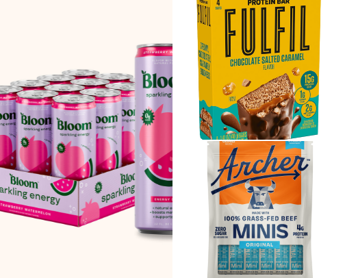 Healthy snacks cover photo collage