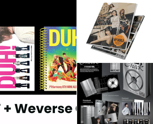 k-pop album collection: must-have hits for every fan cover photo collage