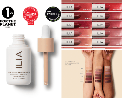 Ilia Beauty Affordable Fall Glam. cover photo collage