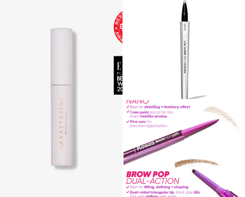 Favorite Brow Products cover photo collage
