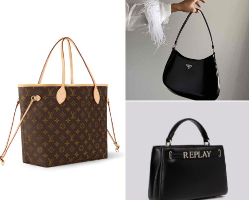 Trendy bags👛 cover photo collage