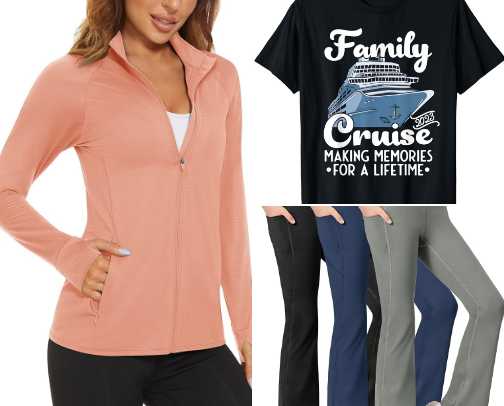 My Favorite Travel Clothing cover photo collage