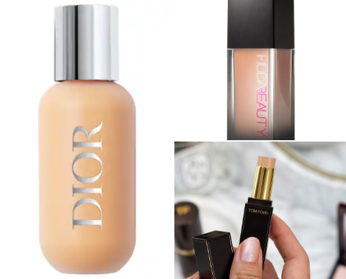 Best fundation and concealer cover photo collage