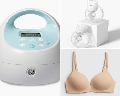 Breastfeeding Items cover photo collage