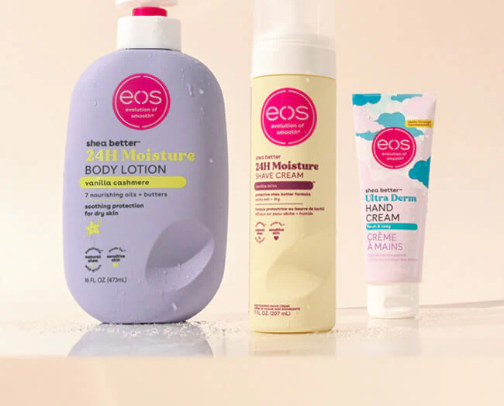 Body lotions cover photo collage