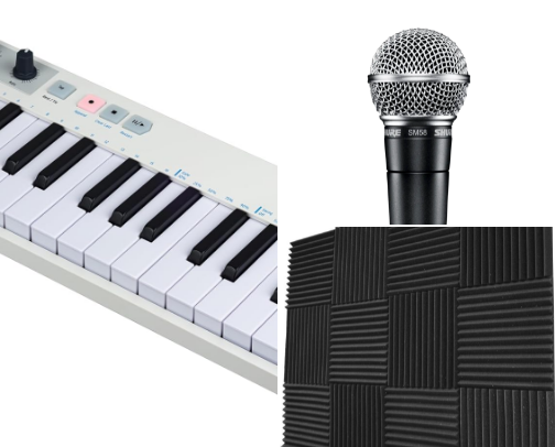 Home Studio Recording Setup 🎤🎶 cover photo collage