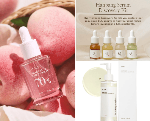 Korean skincare cover photo collage