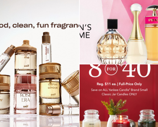 Fragrances cover photo collage
