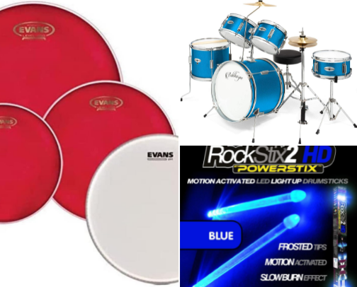 Drum essentials 💚 cover photo collage