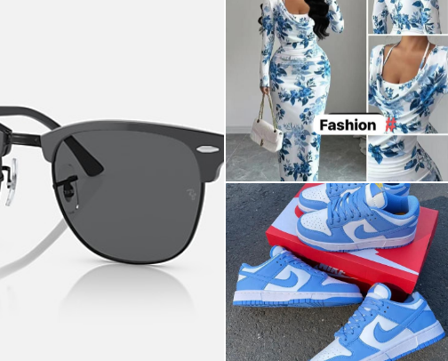 Fashion and accessories cover photo collage
