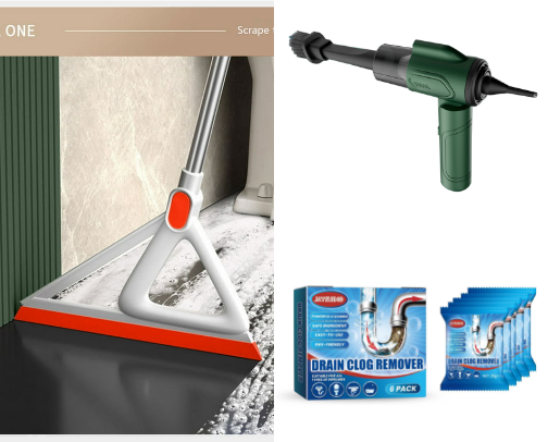 Easy cleaning tools cover photo collage