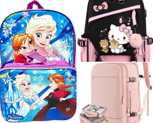 Bag pack cover photo collage