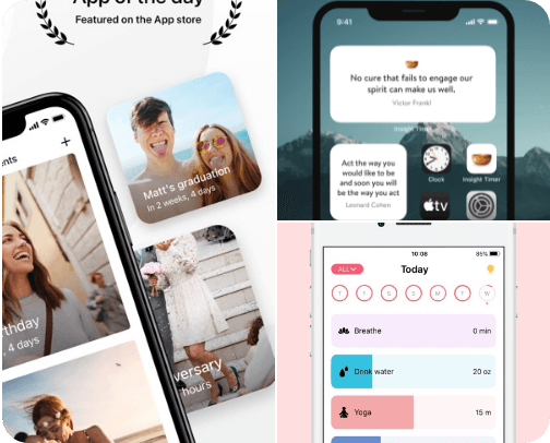 digital wellness: helpful tools, apps and widgets cover photo collage