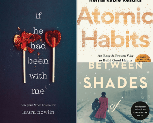 Book recommendations cover photo collage