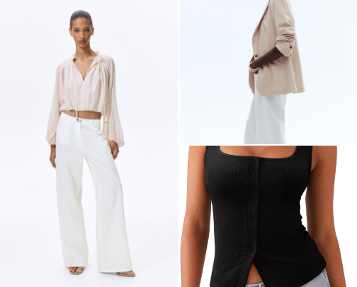 Work wardrobe for summer cover photo collage